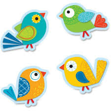 A SHARP BUNCH BIRDS CUT OUTS
