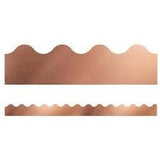 BORDER SCALLOPED ROSE GOLD FOIL