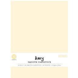PAPER PAD CARDSTOCK SMOOTH IVORY 8.5X11'' 50 SHEET