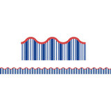 BORDER SCALLOPE NAUTICAL STRIPE