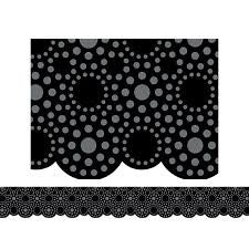 BORDER LOTS OF DOTS BLACK