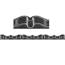 CHALKBOARD RIBBON DIE-CUT BORDER