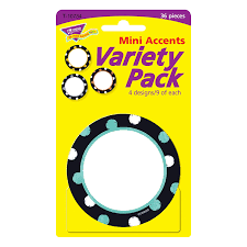 I LOVE METAL DOT CIRCLES MINI ACCENTS