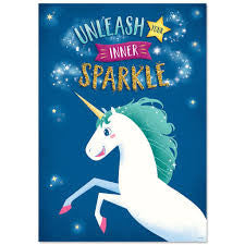 UNLEASH YOUR INNER SPARKLE UNICORN INSPIRE U POSTE