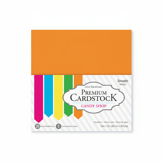 Candy Shop Cardstock Smoth 12x12 20 Pack 65lbs – imagen 1 - JA Riollano
