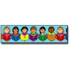 BORDER STRAIGHT MULTICULTURAL KIDS