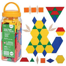 LA PLASTIC PATTERN BLOCKS (SET OF 250)