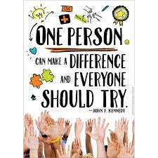 ONE PERSON MAKES A DIFFERENCE POSTER