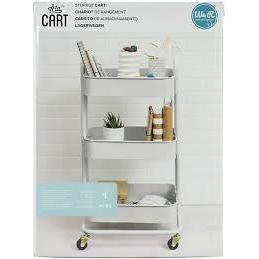 STORAGE CART WHITE