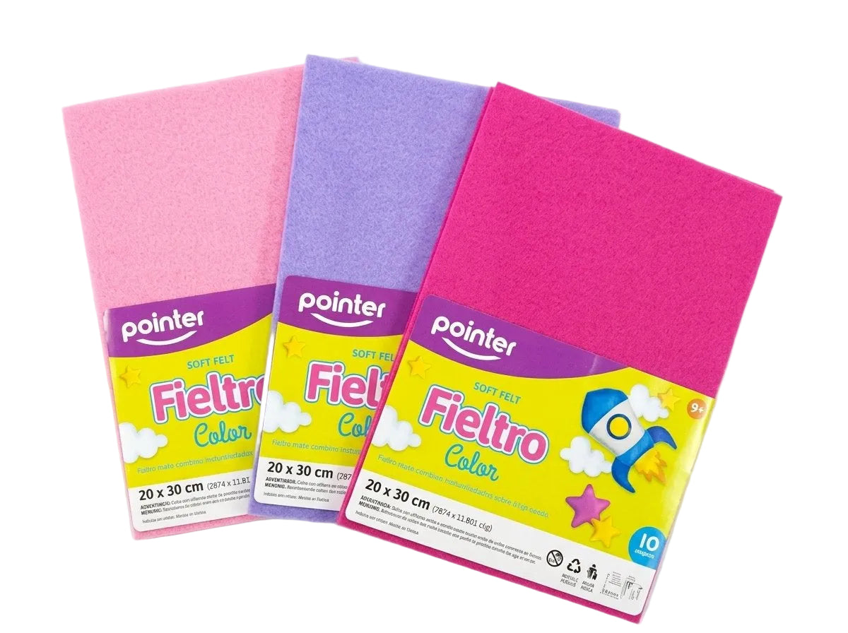 Soft Fieltro Color Regular Paq. 10