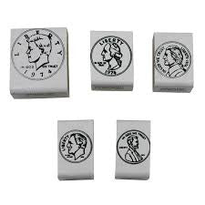 LER COIN STAMPS HEADS (SET OF 5)