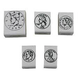 LER COIN STAMPS HEADS (SET OF 5)