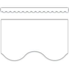 WHITE SCALLOPED BORDER