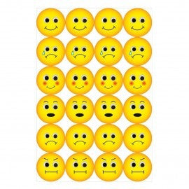EMOTION STICKERS 1'' 72 PC