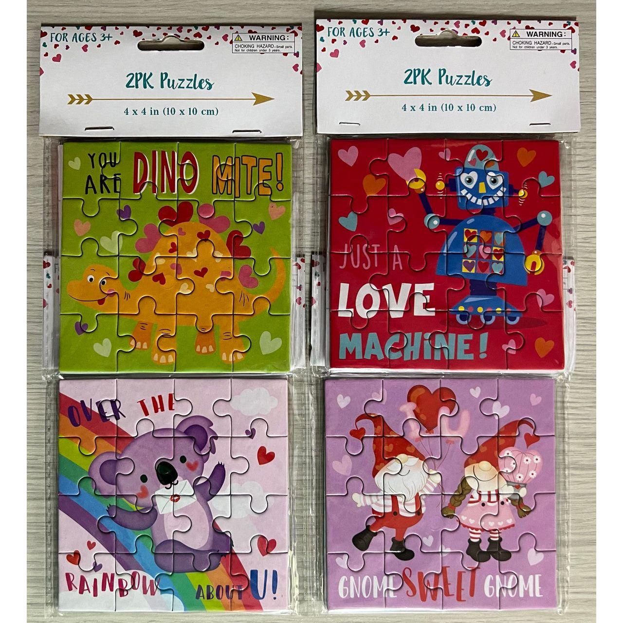 PUZZLE VALENTINE 4X4 2PK