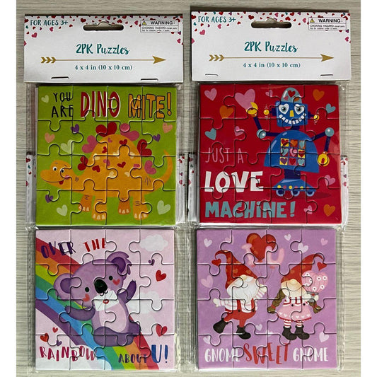 PUZZLE VALENTINE 4X4 2PK