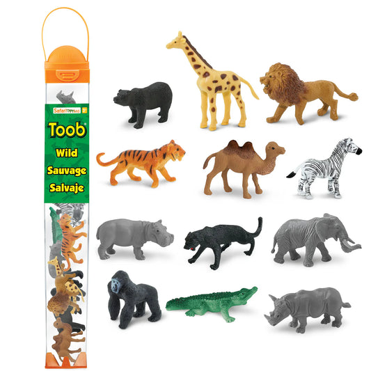 SAFARI TOOB ANIMALS WILD 12 PC