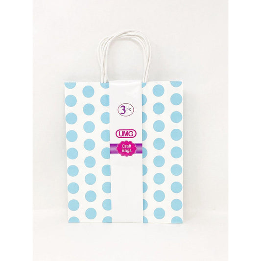 CRAFT GIFT BAG POLKADOT MEDIUM LIGH