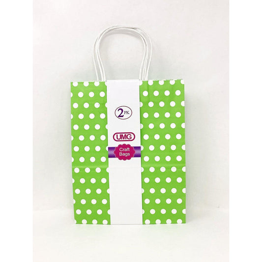 CRAFT BAG INV POLKA GREEN MD