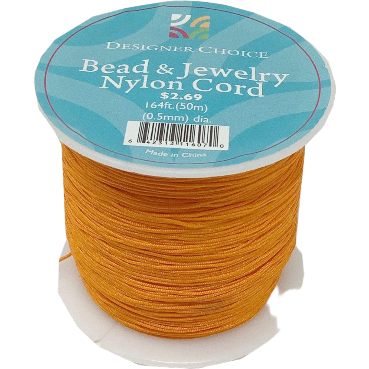 NYLON CORD SPOOL ORANGE 165FT