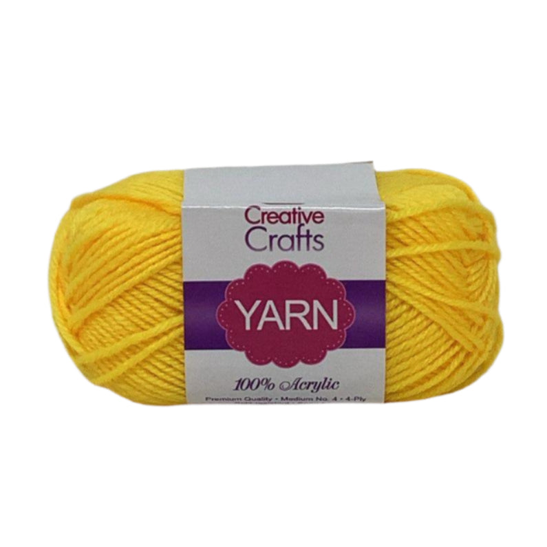 YARN ACRYLIC LEMON 2OZ