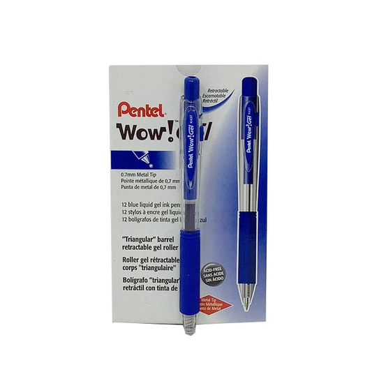 WOW GEL PEN RT MED BLUE (CJ.12)