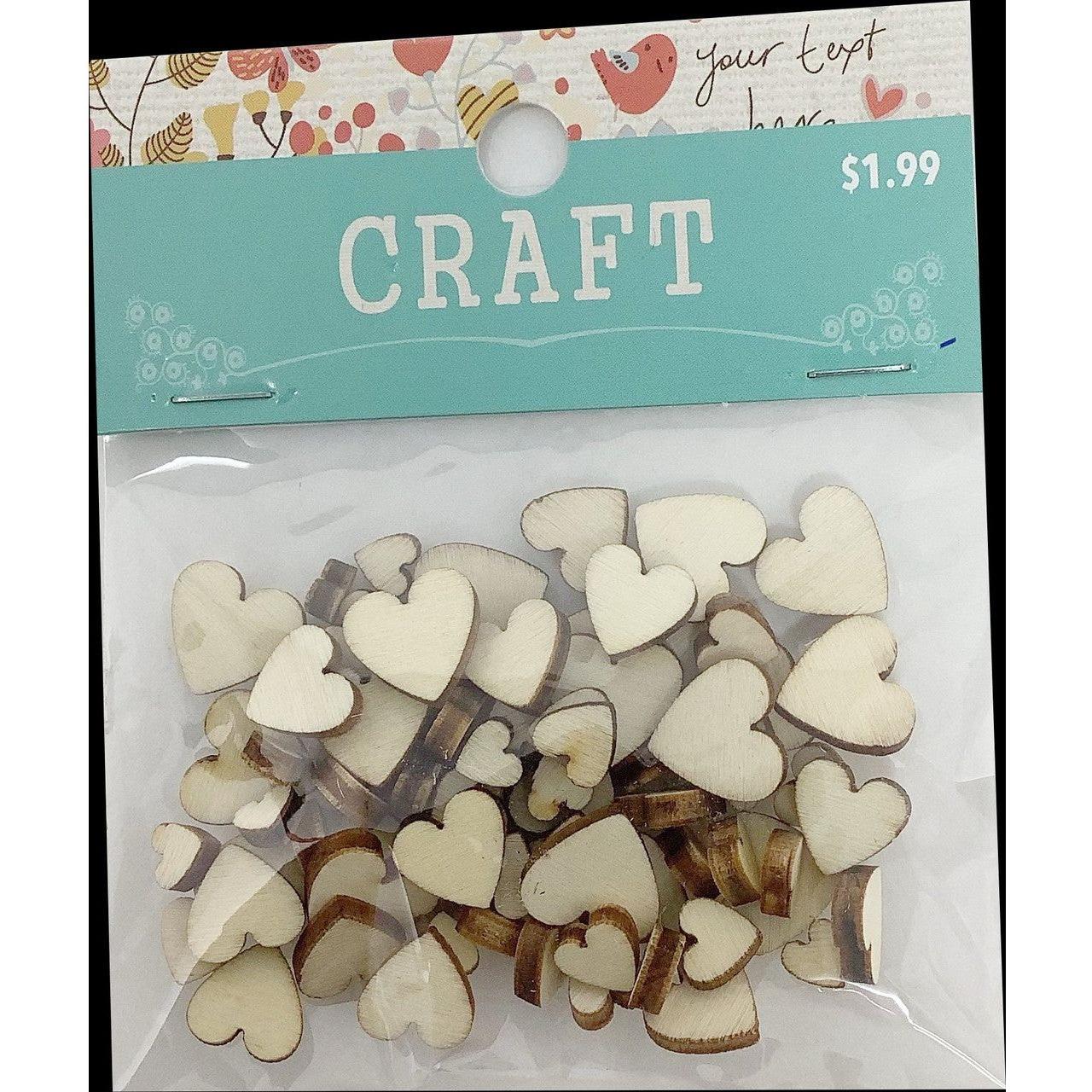 WOOD HEART ASSORTED SIZES