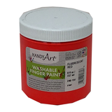 FINGER PAINT FLUORESCENT RED