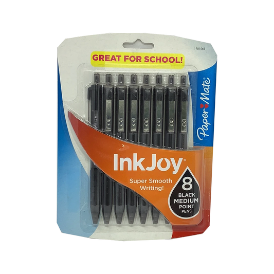 INKJOY 300 RT MED 1.0MM BLACK PQ.8