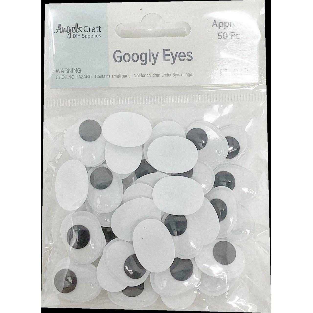 GOOGLY EYES OVAL 50 PC