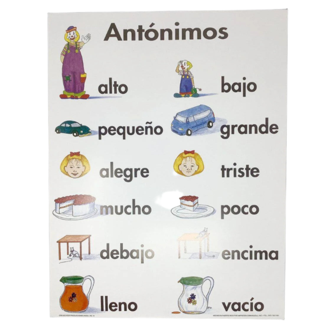 CARTEL ANTONIMOS/NIV. PRIMAR