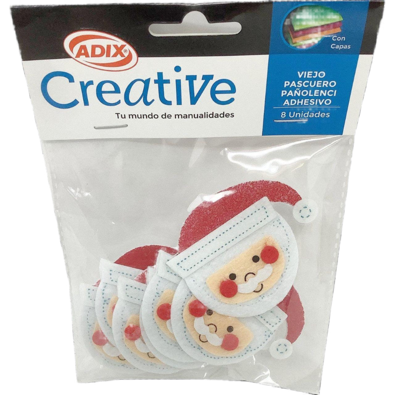 VIEJOS PASCUEROS DE FIELTRO ADHESIVO 8PCS