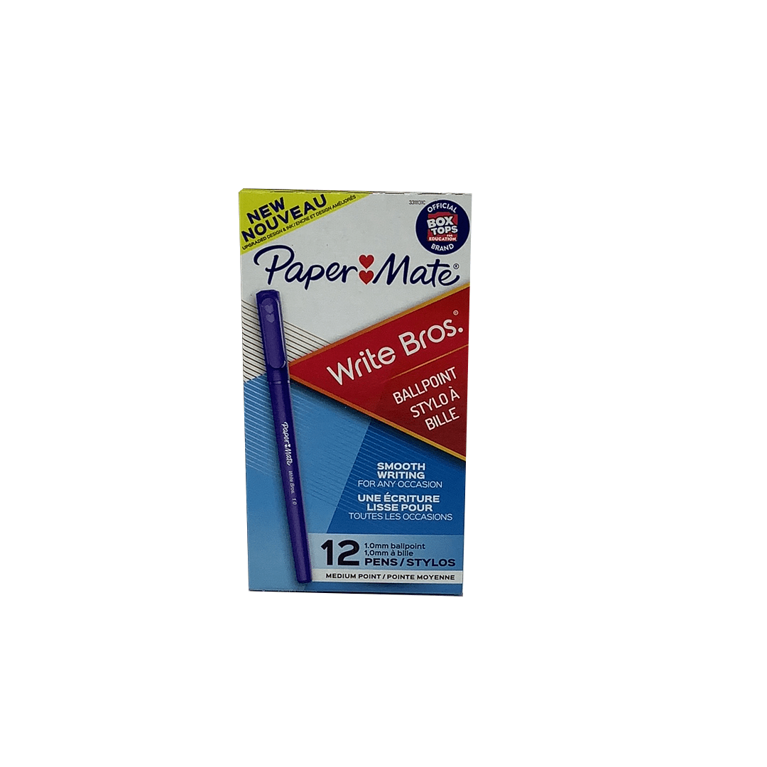 WRITE BROS BALLPOINT 12CT BLUE