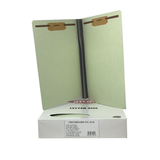 PRESSBOARD FOLDER LATERAL 2 FASTENER GREEN LETTER