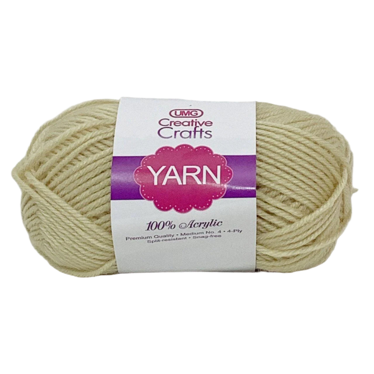 YARN ACRYLIC BEIGE 2OZ