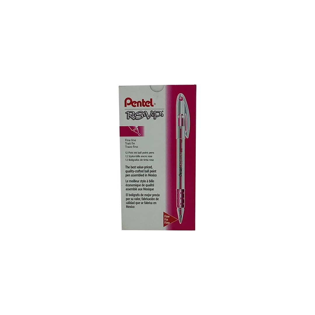 RSVP PEN FINE PINK (CJ.12)