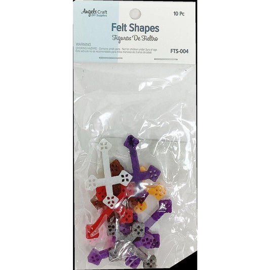 FELT CROSS SHAPE 10 PC