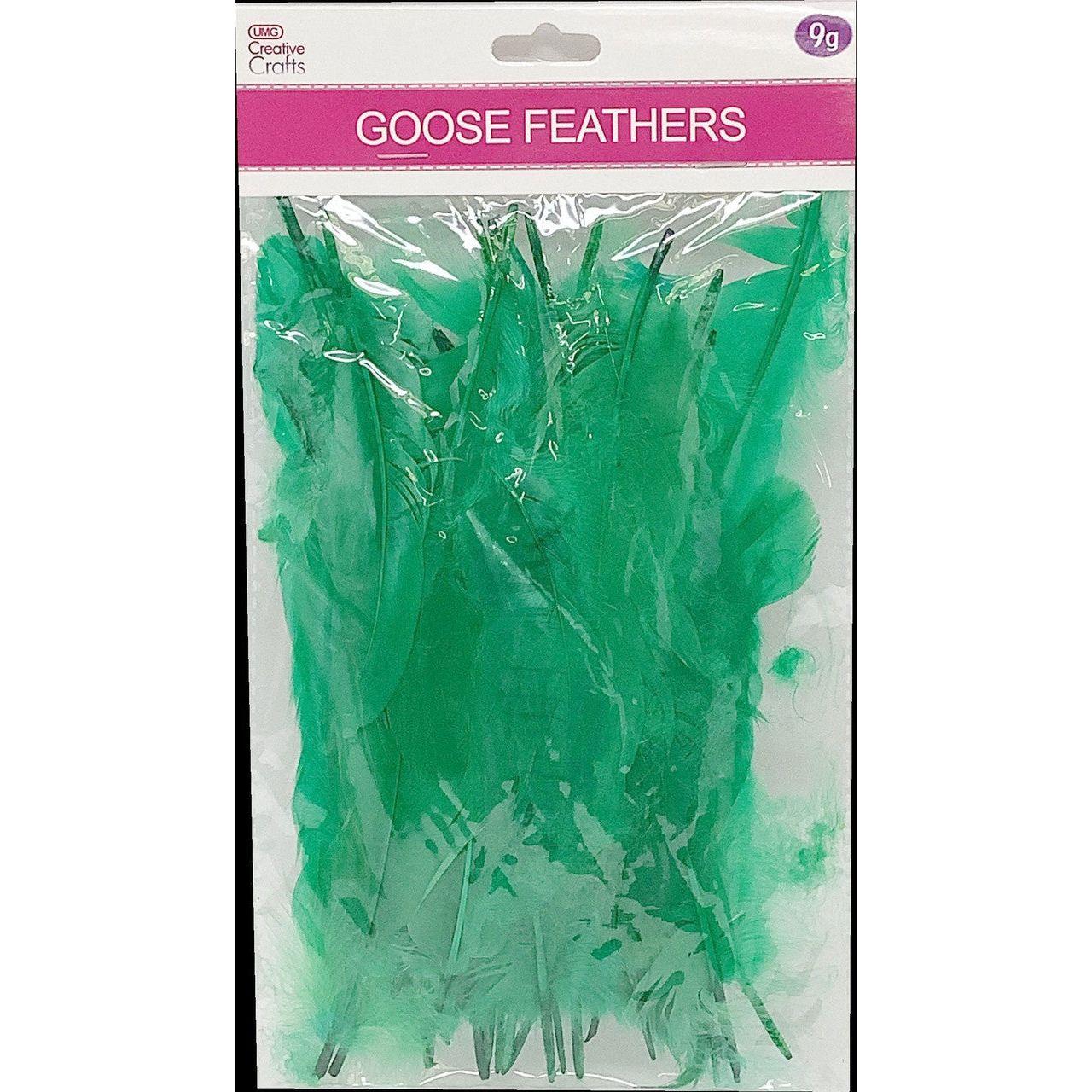 GOOSE FEATHERS 5"-7" 9G GREEN