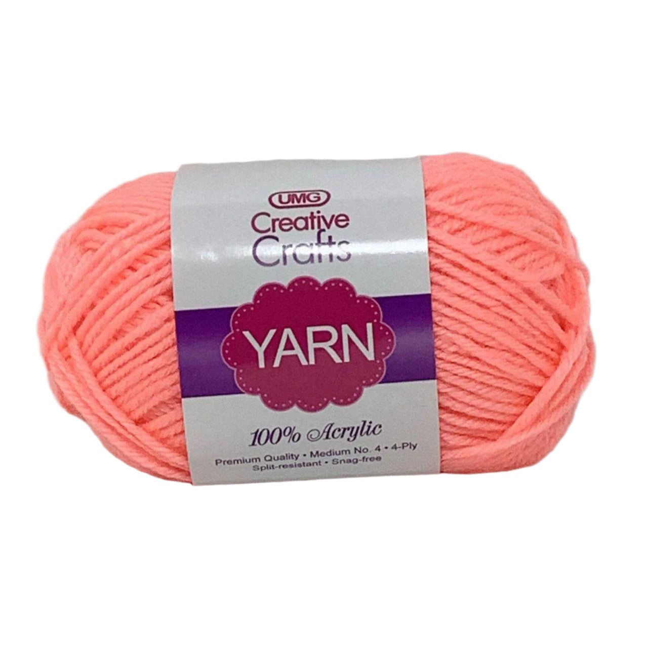 YARN ACRYLIC PEACH 2OZ