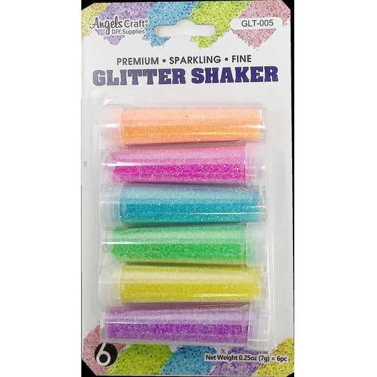 GLITTER SHAKER NEON COLORS 7G 6 ASSORTED COLORS