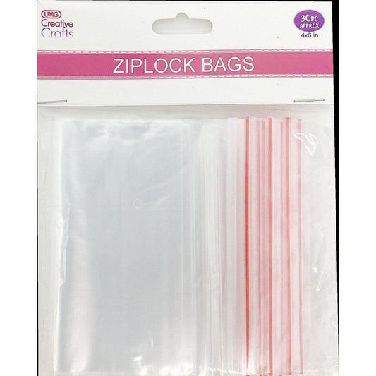 ZIP LOCK POLYBAGS 4"X6" 30PCS/PK