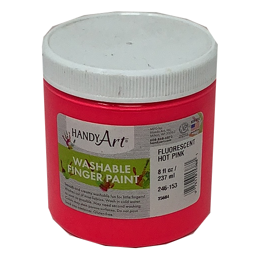 FINGER PAINT FLUORESCENT PINK