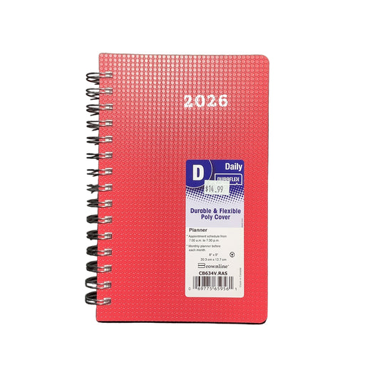 DAILY PLANNER MEDIUM DURAFLEX RASBERRY