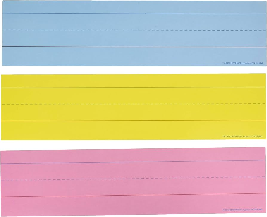 Dry Erase Sentence Strips Asst | 30 Reusable