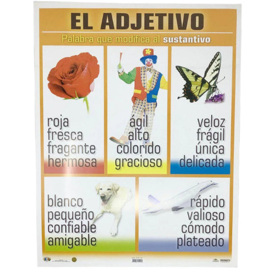 CARTEL EL ADJETIVO