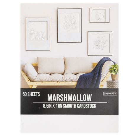 Marshmallow Colorbok | 78lb | Smooth Cardstock | 8.5"X11" | 50/Pk
