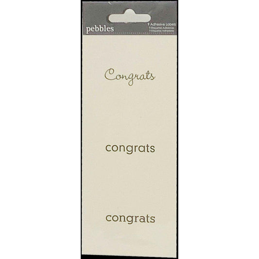 STICKERS CONGRATS 9PCS