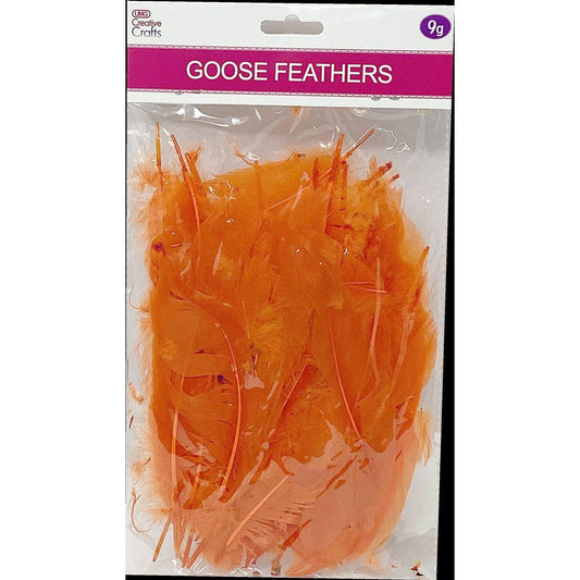 GOOSE FEATHERS 5"-7" 9G ORANGE