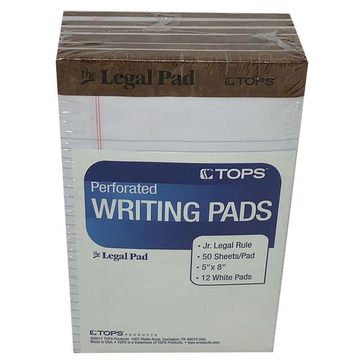 PADS 5" X 8" WHITE each