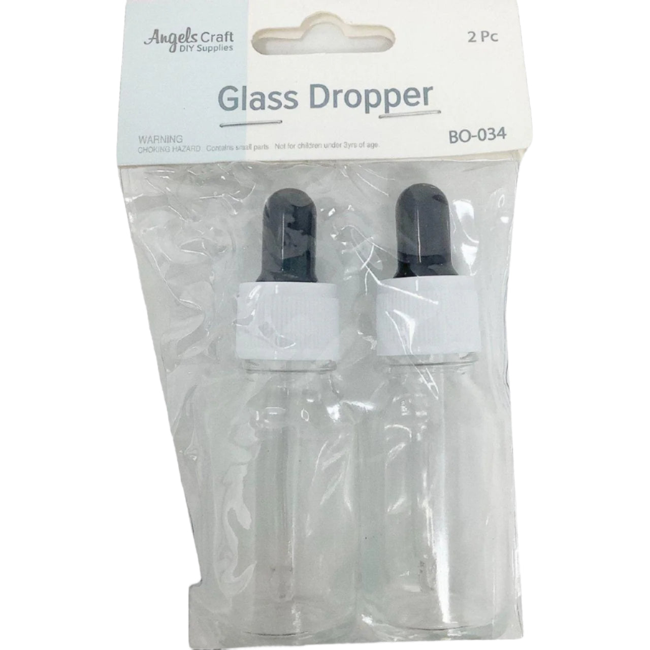 GLASS DROP BOTTLES 15ML 2 PC